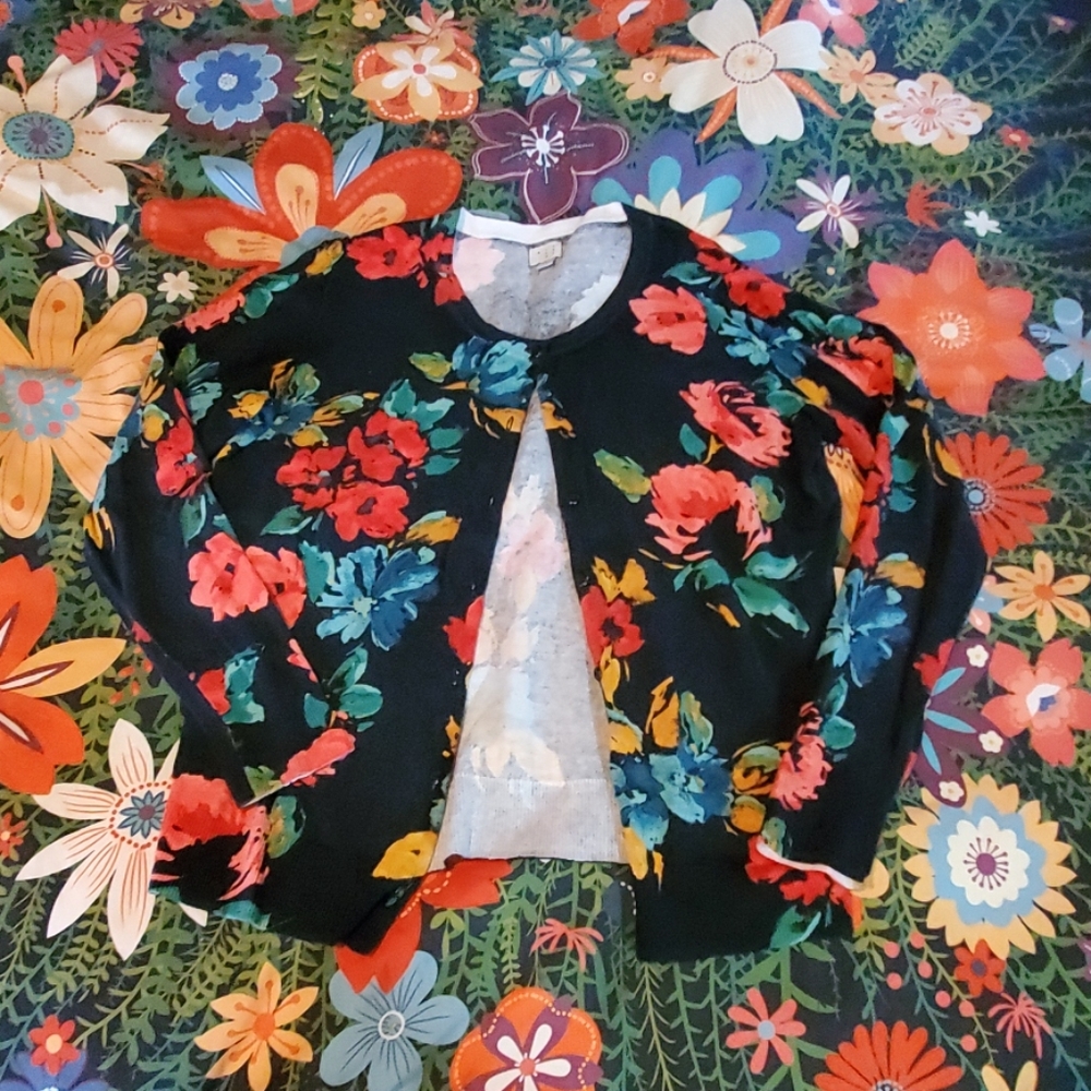 Floral cardigan
